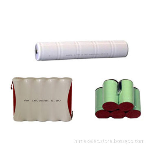 High Capacity NiMH Rechargeable Battery Pack, 4.8V, AA, 1500mAh for Breastlight
